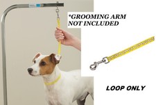 DOG NYLON YELLOW BONES Adjustable RESTRAINT Noose LOOP For Grooming Arm Table