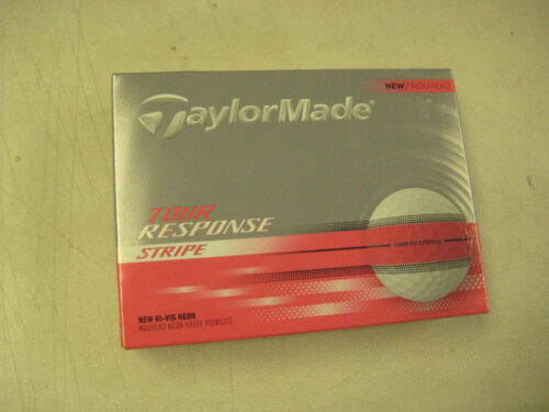 1 dozen BRAND NEW 2025 Taylor Made Tour Response golf balls Stripe Pink