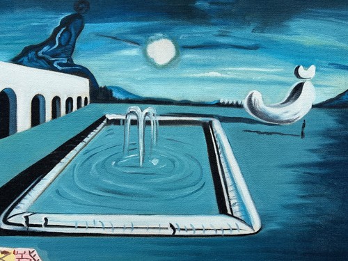 Salvador Dali (Handmade) Oil On Canvas Painting Signed and Stamped 20 x 28 in. - Picture 8 of 9