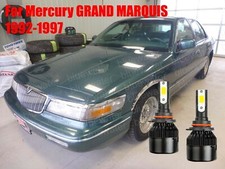 Led For Grand Marquis 1992-1997 Headlight Kit 9006 Hb4 6000k Cree Bulbs Low Beam