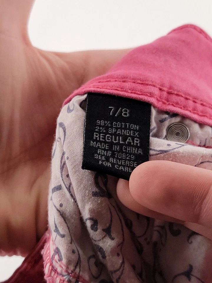 Pantalones Rue 21 Adulto Mujer Talla 7/8 Rosa Caliente Ajustado Mezcla de Algodón Foto 4 de 4