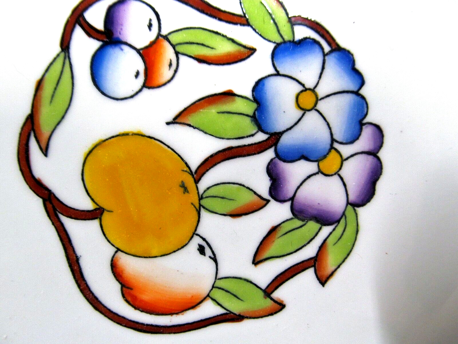 Star Paragon 1918 tea cup and saucer trio  Boston pattern painted teacup