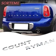 Chrome Tailgate Letters Emblem Trunk Badge For MINI Cooper Countryman R60 F60