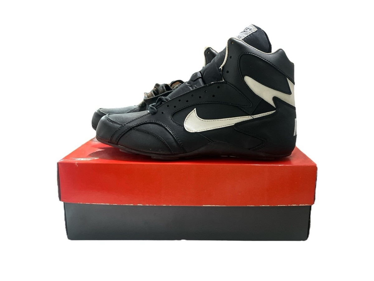 vintage nike open field high top football cleats shoes mens size 9