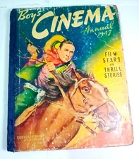 Boys Cinema Annual 1947 Film Stars In Thrill Stories Vintage UK Colour Hardbound