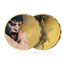 NEW Music legend MICK JAGGER commemorative coin 24 carat gold plated in capsule