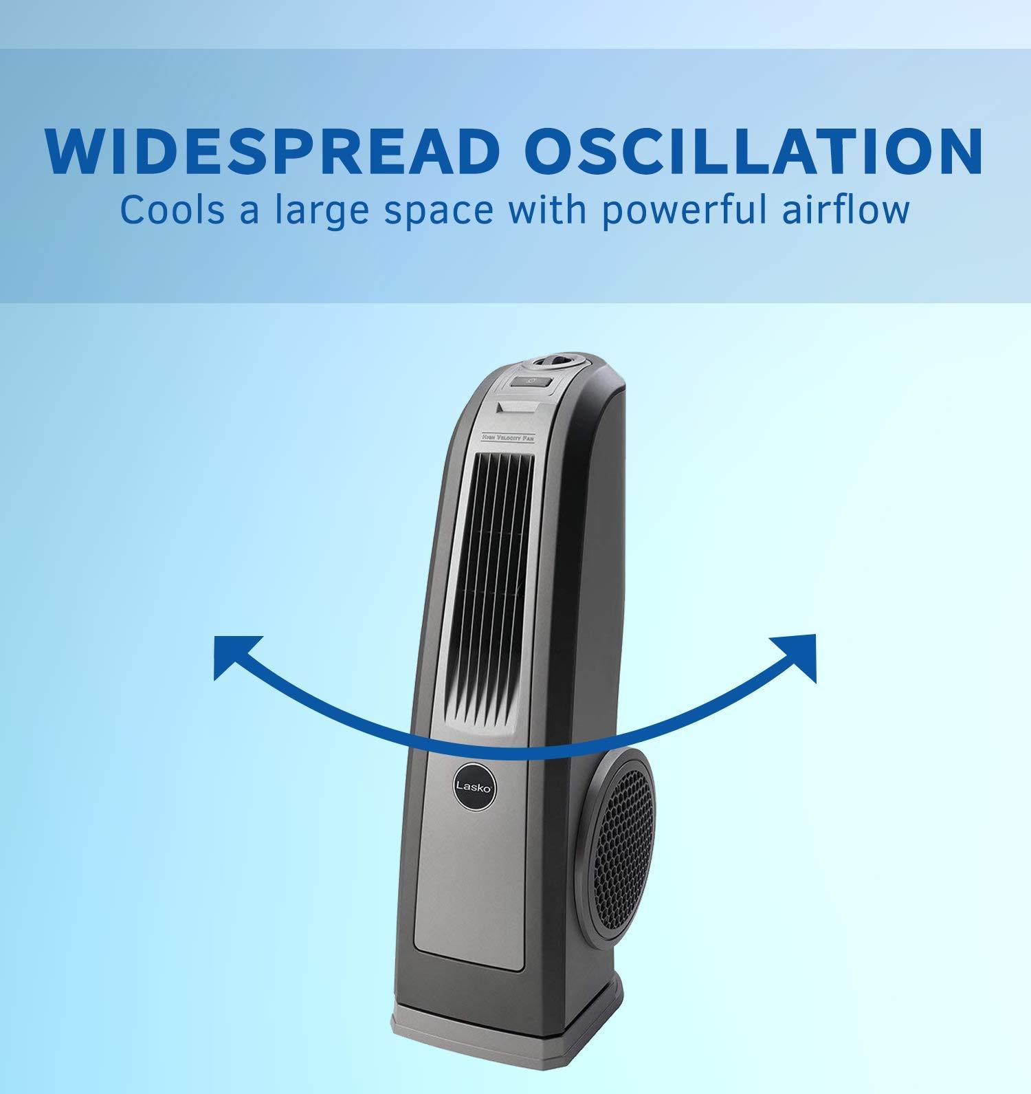 Lasko 4924 Space-Saving HVB Oscillating High Velocity Blower Tower Fan  Features | eBay