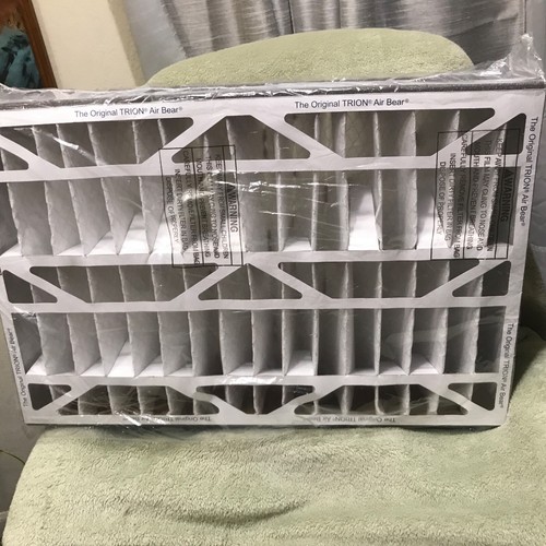 TRION Air Bear 255649-101 - Pleated Furnace Air Filter 16"x25"x3" MERV 8