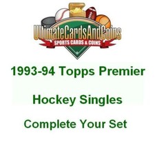 1993-94 Topps Premier Hockey Singles 1 - 175 Complete Your Set
