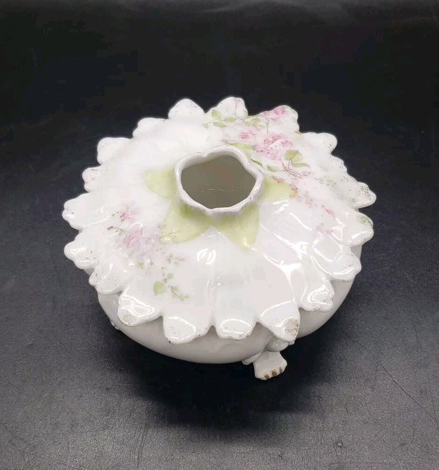 Vintage Porcelain Hair Receiver Dresser Dish 4" Wide eBay