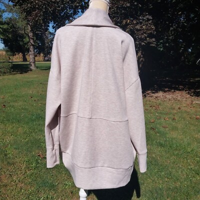 Yogalicious Scuba London Light Heather Gray Cardigan S | eBay