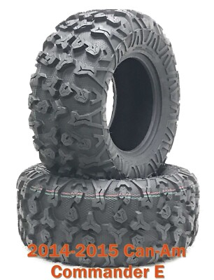 14-15 Can-Am Commander E ATV Front Tire Set 27x9R14 8PR Radial