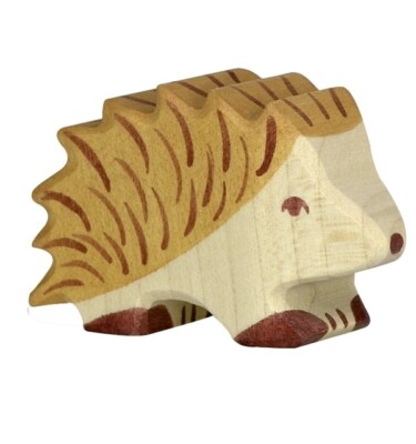 Holztiger 80125 Igel 7 cm Holzfiguren Serie Waldtiere