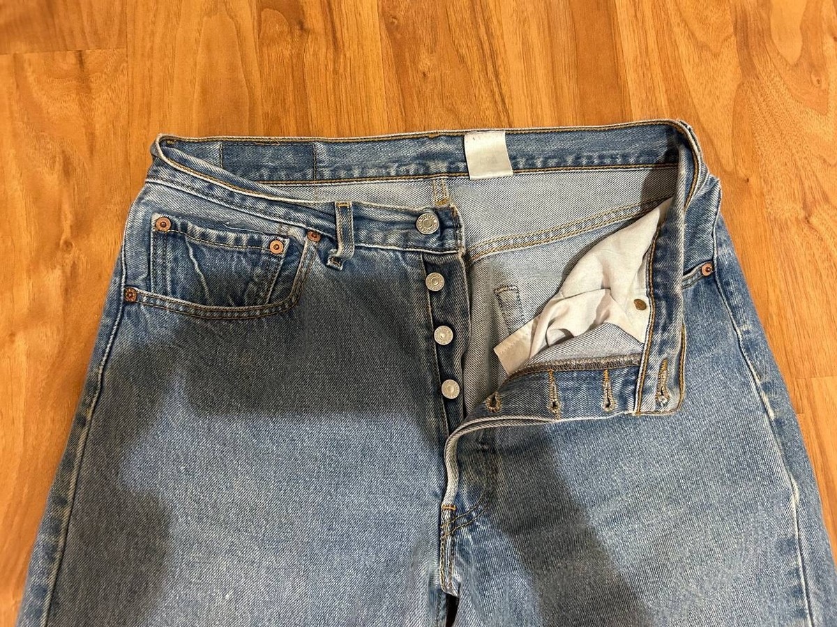 Vintage Y2K Levis 501 XX Jeans Men 33x32 (32x29) Blue Straight Leg