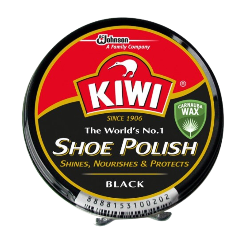 Kiwi Shoe Polish Black Paste Cream Shine Nourishes Protect Clean