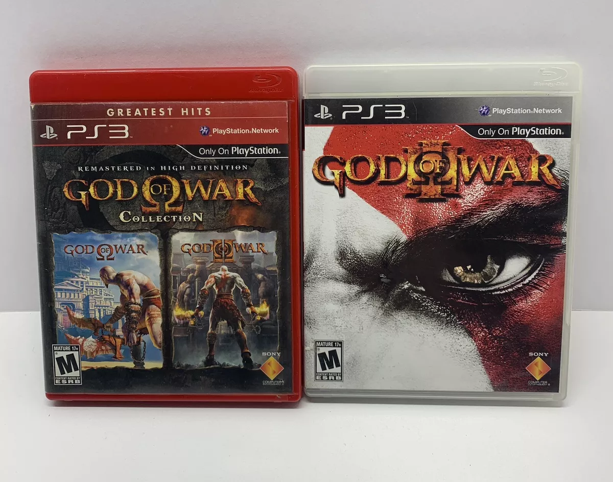 Sony PS3 LOT OF 3 GAMES. GOD OF WAR 1, GOD OF WAR 2, RED DEAD