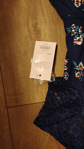 NWT SO brand GIRL JUNIOR BLUE FLOWER DRESS ,SIZE XL 14/16 - Picture 3 of 6