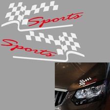 White Sport lattice Decal Vinyl Body Bumper Sticker Racing Speed DJC A2