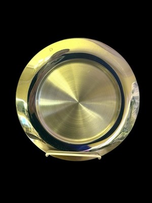 Crate & Barrel Stainless steel charger plates 13  Sold In Pairs