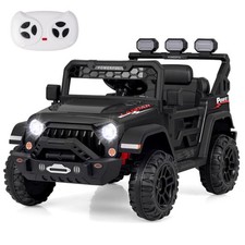 Kids Battery Powered Car Toy 12V Electric Ride on Car Truck-Black