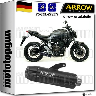 ARROW AUSPUFF ZUGELASSEN JET-RACE EDELSTAHL SCHWARZ C YAMAHA MT07 MT-07 2015 15