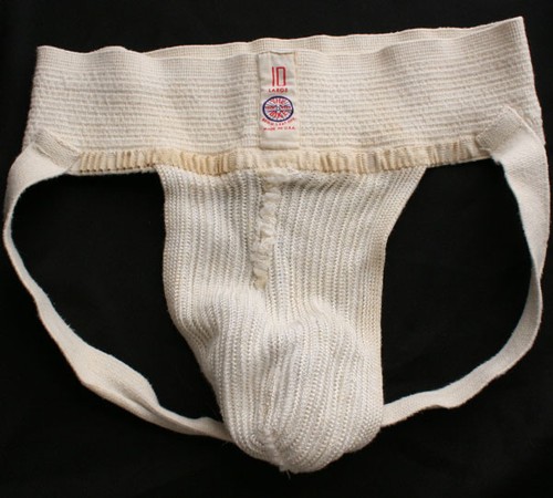 Vintage BIKE #10 Wheel Logo Athletic Supporter Jockstrap L