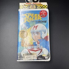 'Speed Racer The Movie' sealed 1993 VHS tape w/ RARE Decoder Watch on top