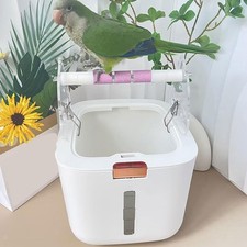 Parrot Training Toilet Stand Bird Perch Stand Gym Activity Toy Multifunction