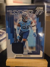 2025 Score - Zoned in Jeffery Simmons #ZON-JSS Jerseys (MEM) titans 