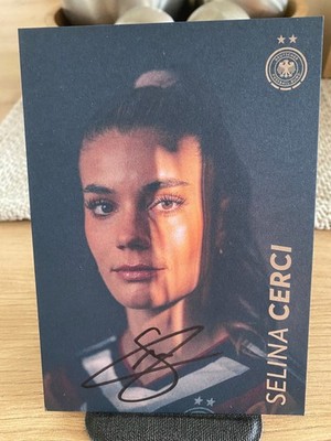 Selina Cerci AK DFB Frauen EM 3 Autogrammkarten original signiert