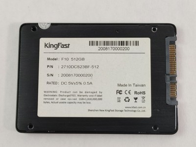 KingFast F10 2710DCS23BF-512 512 GB SATA III 2.5 in Solid State Drive