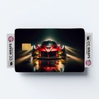 2PK Red Ferrari F8 Tributo In A Credit Card Skin - Vinyl Sticker Fits Debit Card
