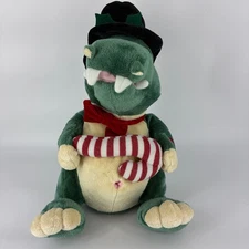 PBC Alfie 13" Alligator Green Plush Animal Sings and Candy Lights Up - READ DESC