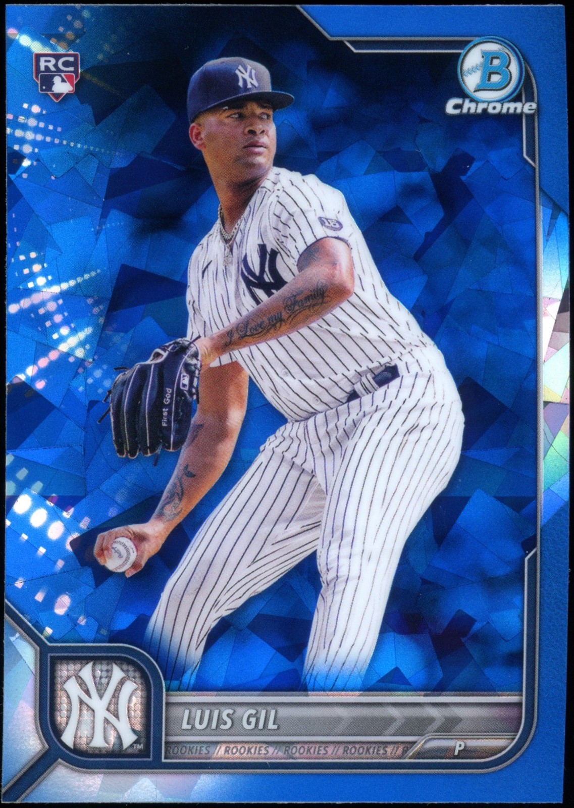 2022 Bowman Chrome Sapphire Luis Gil #78 Rookie Card