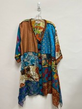 Size OSFA Multi Color Vintage Button Up Ladies Kimono
