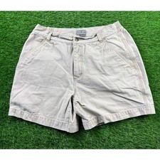 Royal Robbins Womens Hiking Shorts Khaki Tan Sz 8 W34 Cotton Trail Wear Outdoors