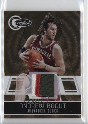 2010 Panini Totally Certified Gold Materials Prime 13/25 Andrew Bogut #10 0ut3