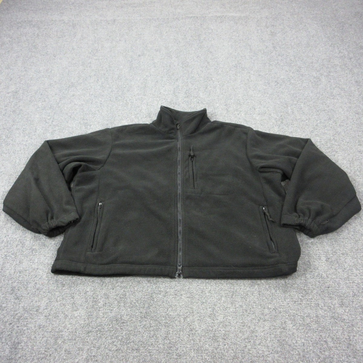 5.11 Tactical Fleece Jacket Mens XL Black Full Zip Lined Pockets