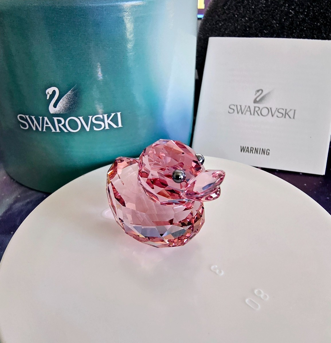 Swarovski Happy Duck (Mini) - Rosy Ruby Lovlots Crystal - 5155723