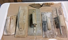 6 vintage Masonry Cement Concrete Hand Tools 6" to 14" long - used