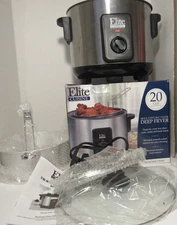 Elite Cuisine Model EDF-1300M, 5 Qt. Multifunction Deep Fryer, 20 Cup Capacity