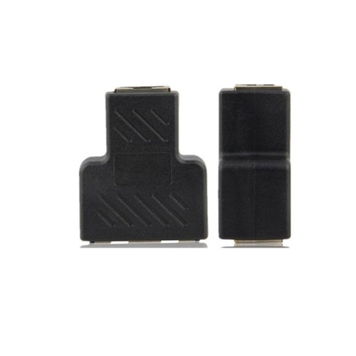2PCS -Netzwerkkabelanschluss Splitter Connector Black Adapter Network Adapter - 第 2/12 張圖片