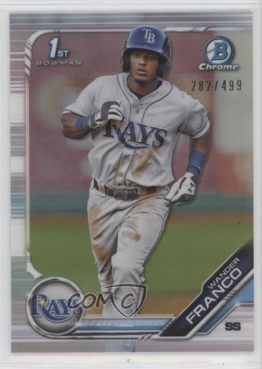 2019 Bowman Chrome Prospects Refractor 282/499 Wander Franco #BCP-100 7c5