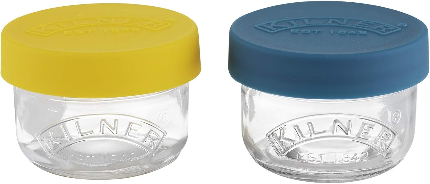 Kilner Set Of 2 Snack And Store Pots 125ml