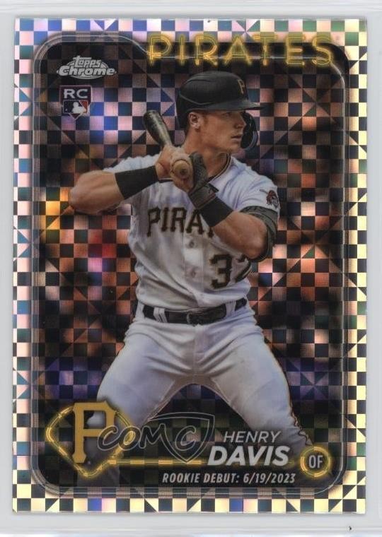 2024 Topps Chrome Update Debut X-Fractor Henry Davis #USC128 Rookie RC uk2