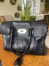 Mulberry Bayswater Handbag Black Natural Leather Brand New