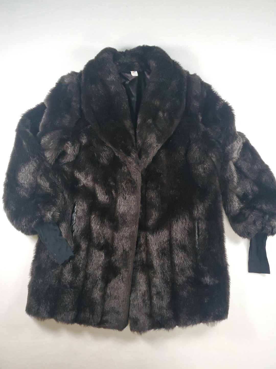 Faux Fur Jacket Womens Size Medium  Brown Unbranded