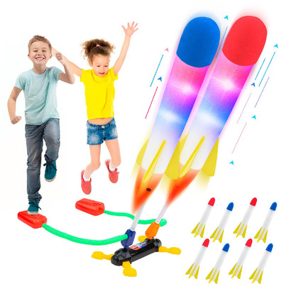 Bananmelonbm Rocket Launcher For Kids Outdoor Duel Game Foam Jump Rocket