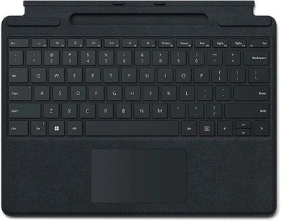 NEU Microsoft Surface Pro 8, 9 & X Signature Keyboard UK QWERTY 1864 - Schwarz