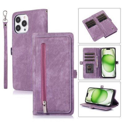 Leather 9 Cards Wallet Phone Case For Redmi 15 Note 14 13 12 11 K90 K80 A5 A3